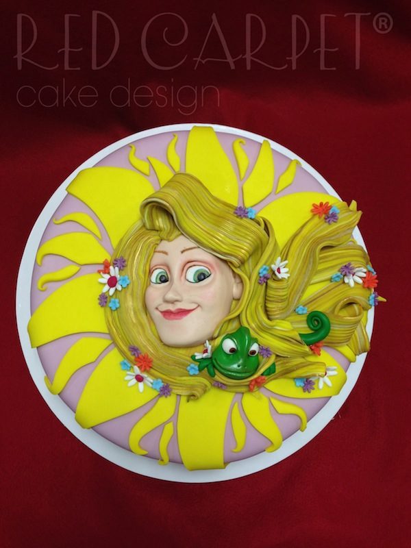 torta rapunzel 2d cake