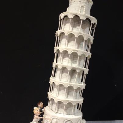 torta torre di pisa cake