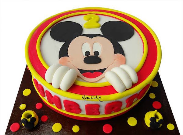 Torta Topolino 1 anno in pasta di zucchero