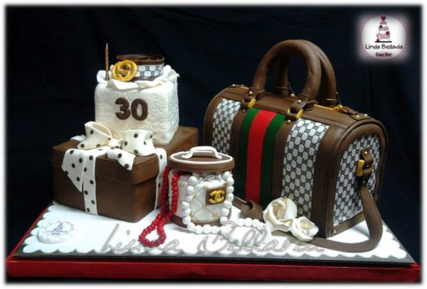 torta borsa gucci bag cake