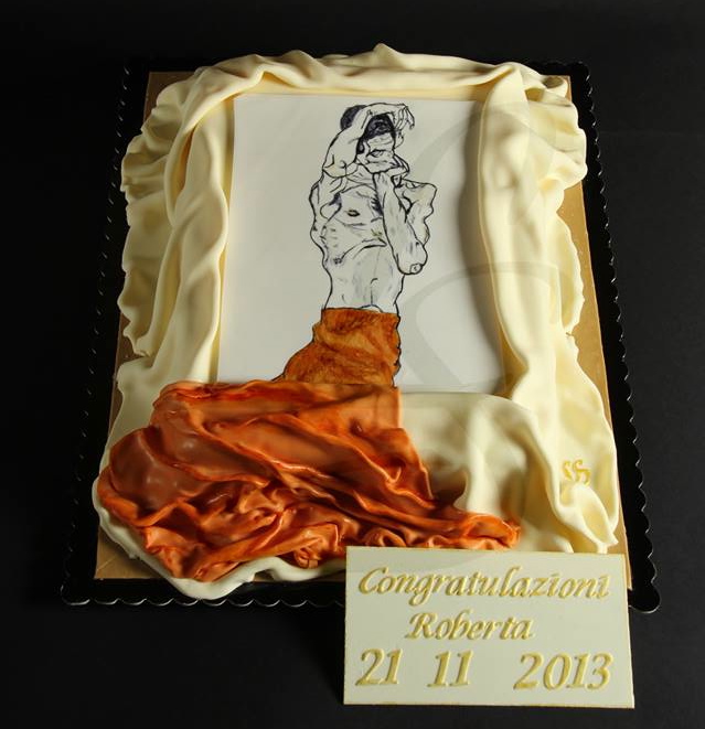 Egon Schiele cake