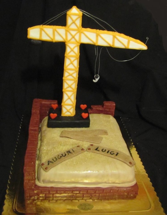 torta a forma di gru