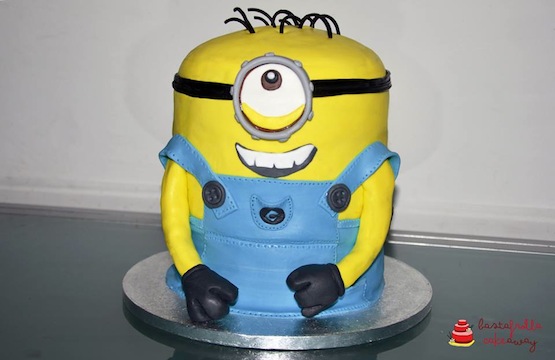 Cattivissimo Me - Minion operaio con capelli di liquirizia Basta Frolla Cake-Away