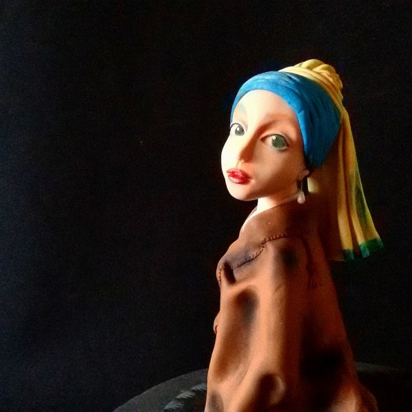 girl with pearl earring cake