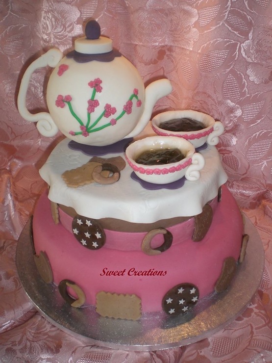 torta a forma di teiera