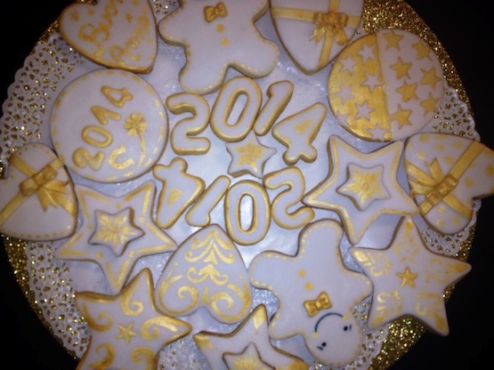Biscotti decorati per Capodanno