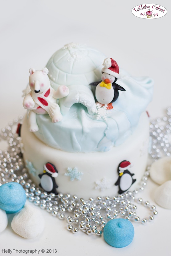 torta natale pinguini igloo