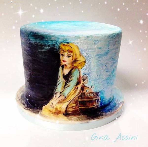 torta cenerentola dipinta