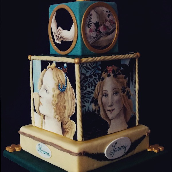 torta dipinta botticelli cake