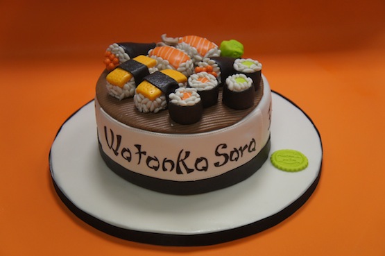 torta decorata sushi