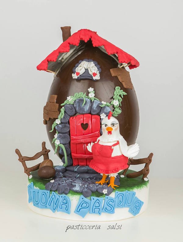 uovo di pasqua decorato