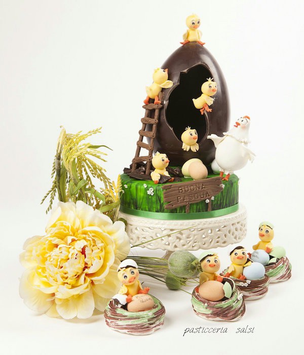 uova pasqua cake design