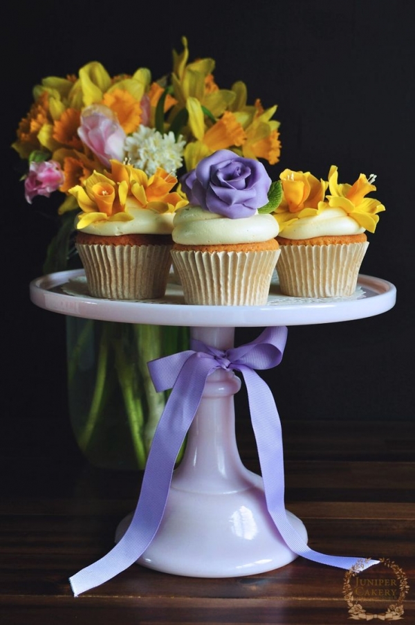 upcake, fiori, pasta di zucchero
