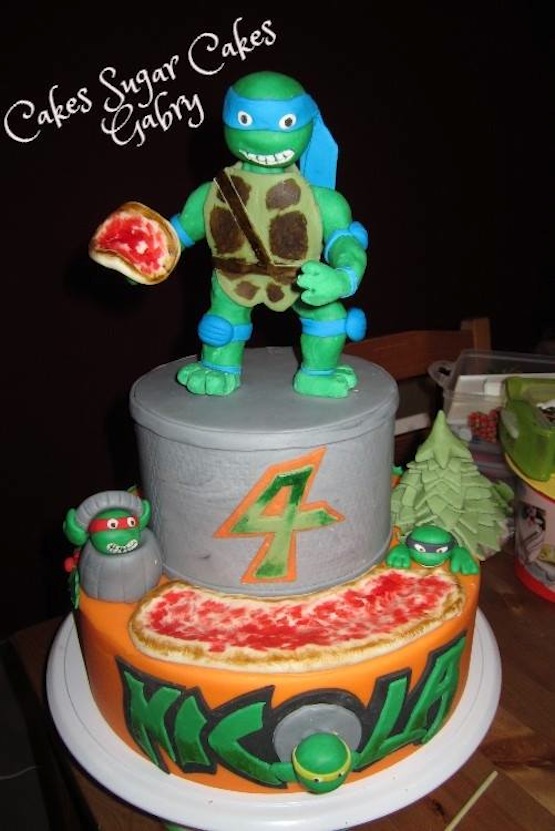 ninja turtle cake
