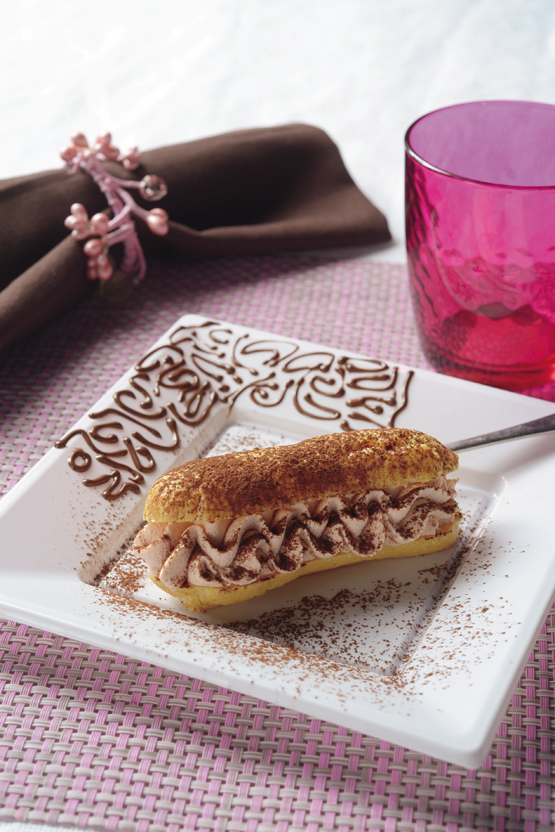 Éclair alle castagne e cacao