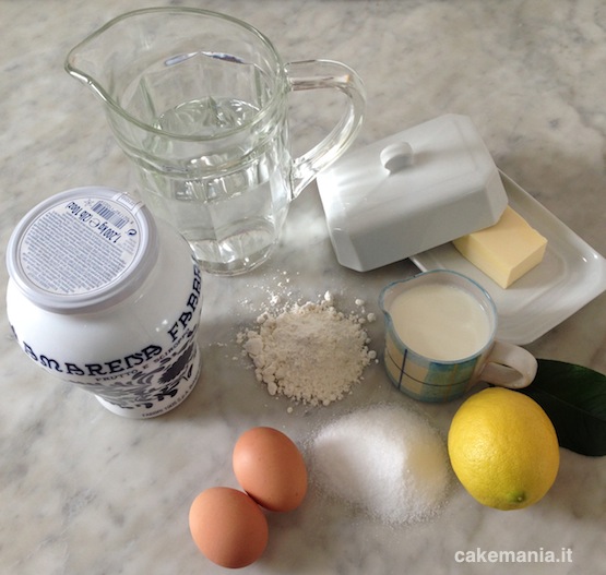 ingredienti zeppole di San Giuseppe