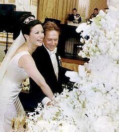 Catherine Zeta-Jones e Michael Douglas wedding cake delle star di hollywood