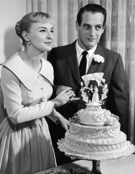 Paul-Newman-e-Joanne-Woodward wedding cake delle star di Hollywood