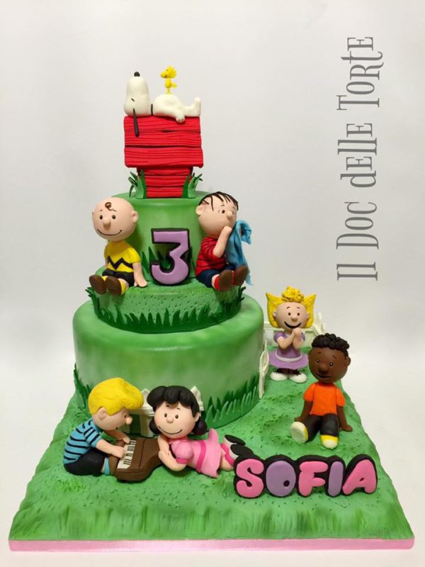 torte snoppy and friends cake 1