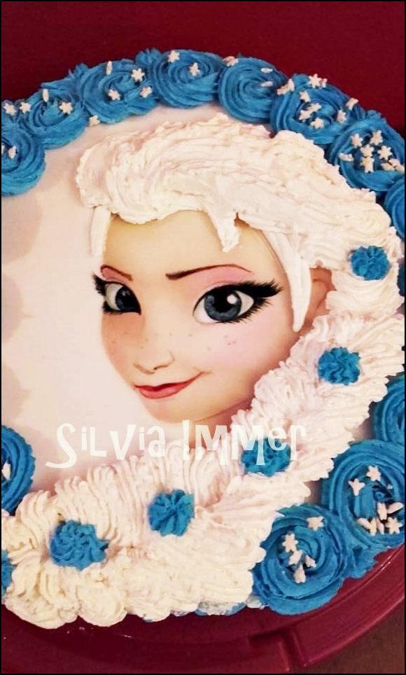 elsa frozen cake
