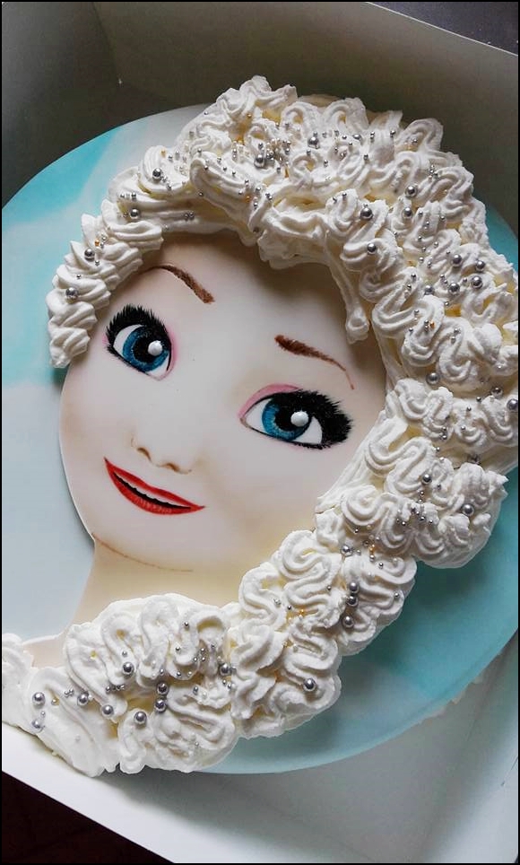 elsa aerografo torta