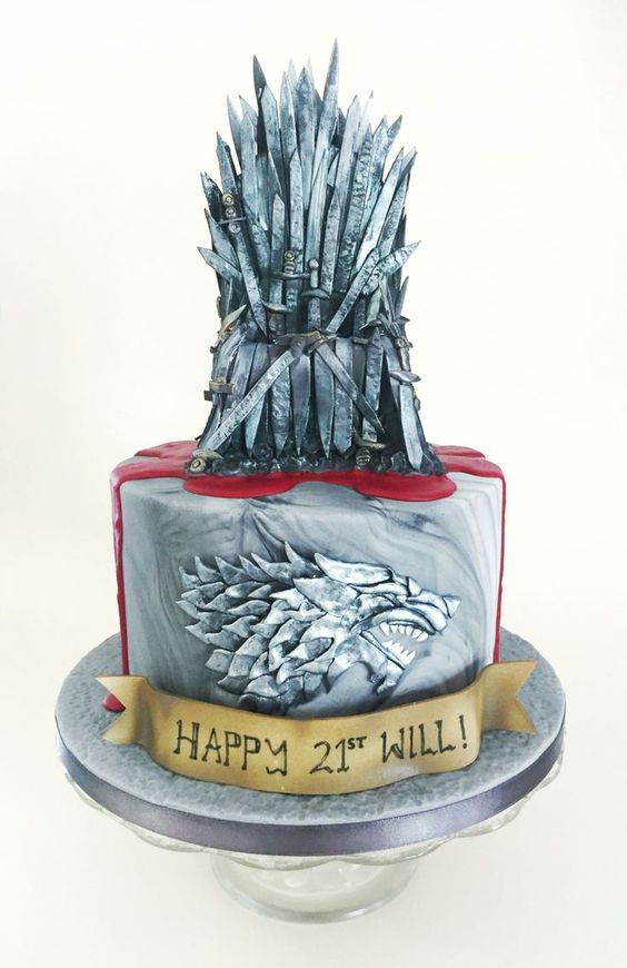 torta compleanno trono di spade
