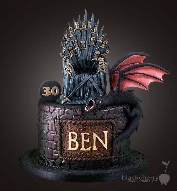 torta compleanno trono di spade