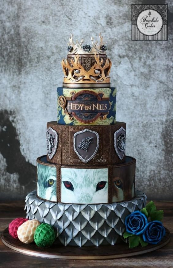 wedding cake game of thrones